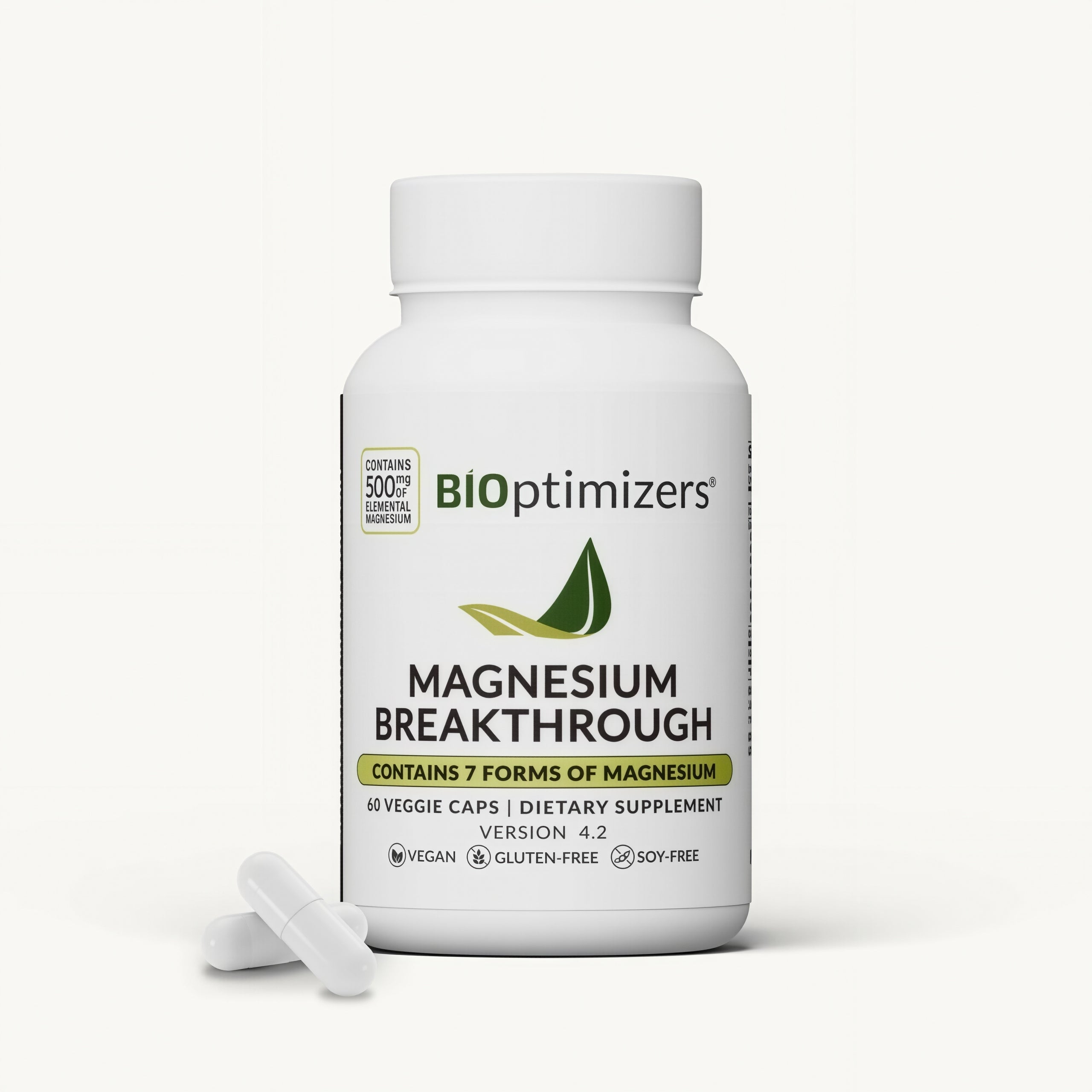 BIOptimizers Magnesium Breakthrough Supplement Calming Vitamins 60 Capsules