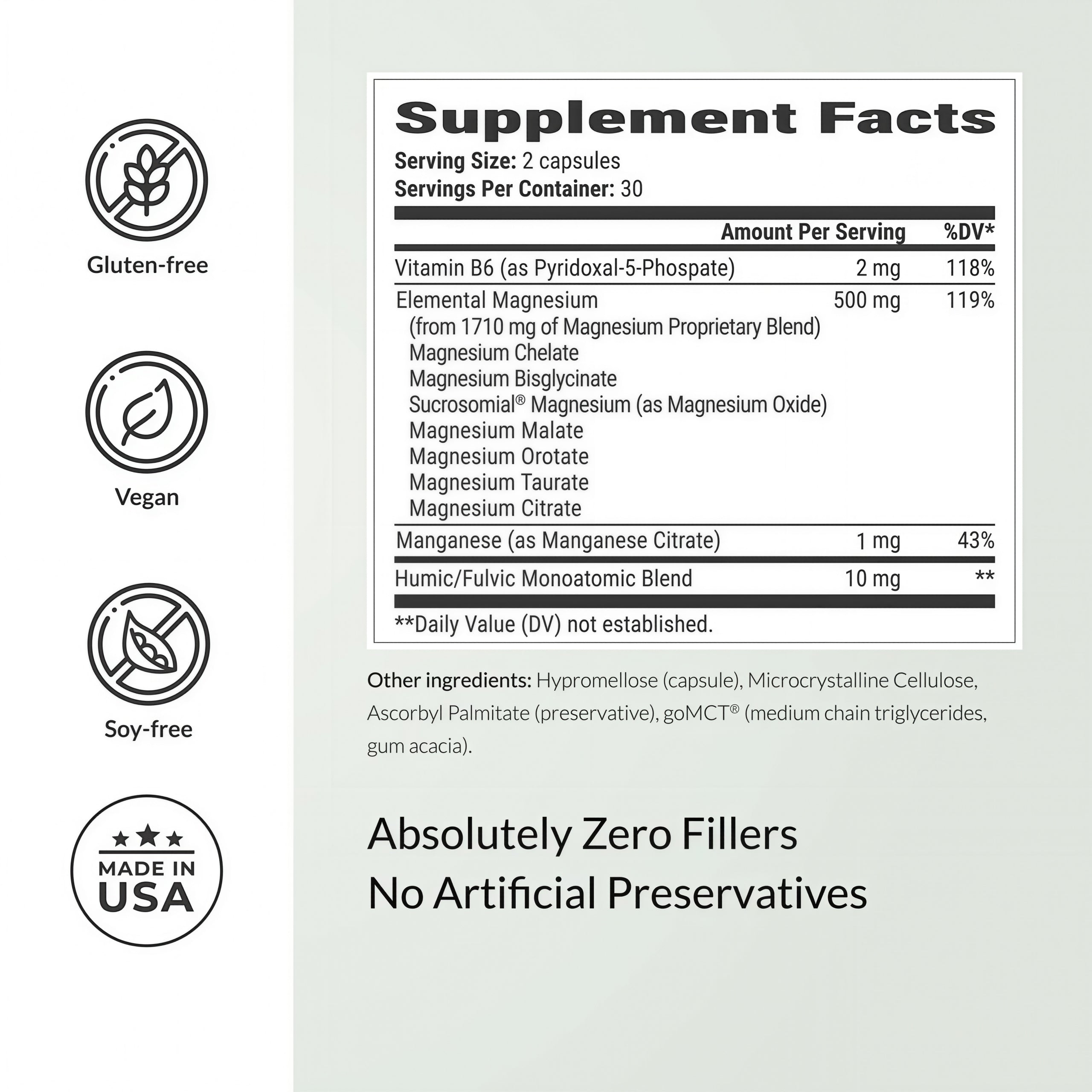 BIOptimizers Magnesium Breakthrough Supplement Calming Vitamins 60 Capsules